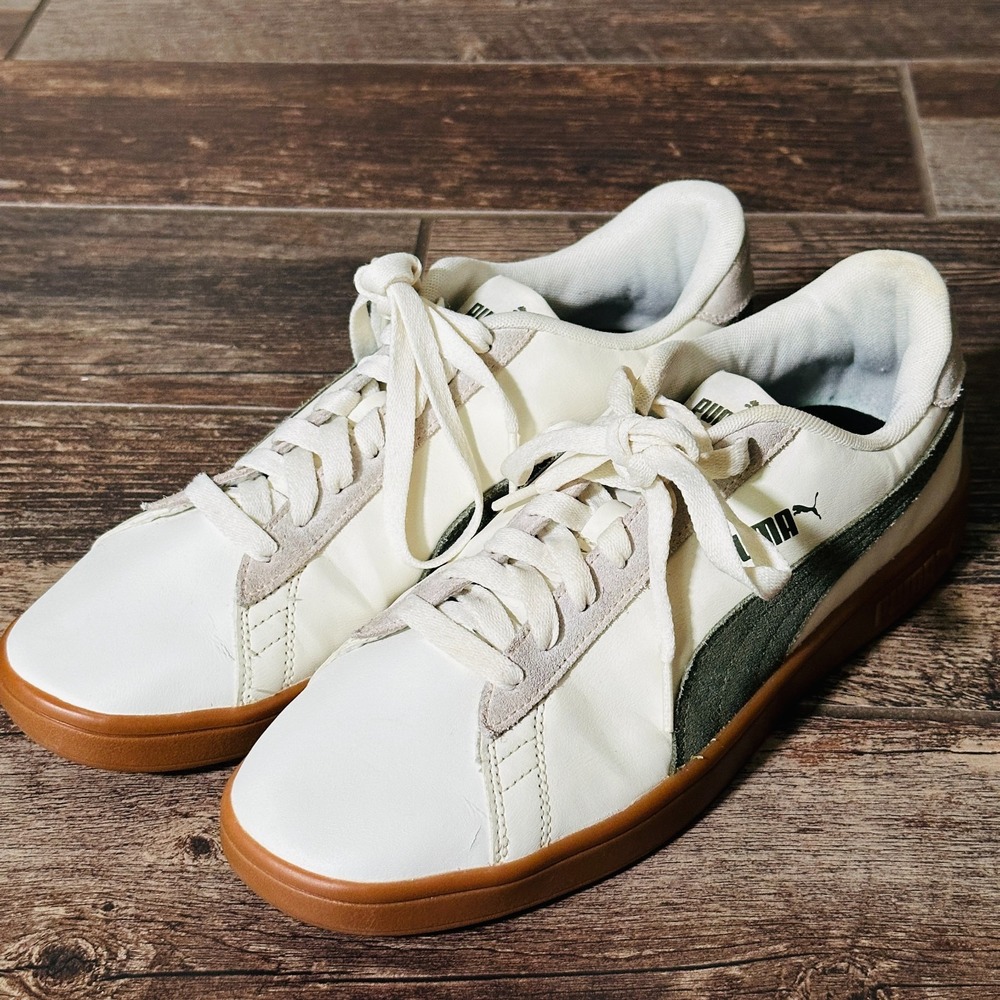 Puma Smash 3.0 L Pristine Dark Myrtle Gum Sneakers 393028-01 Mens 9.5